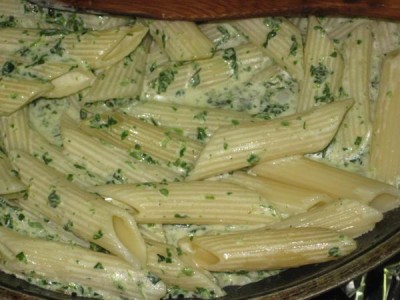 penne cu spanac 003 penne cu spanac 003