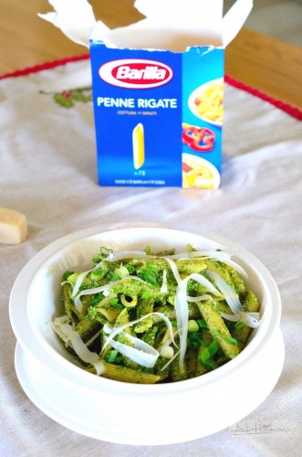 Penne cu pesto proaspăt