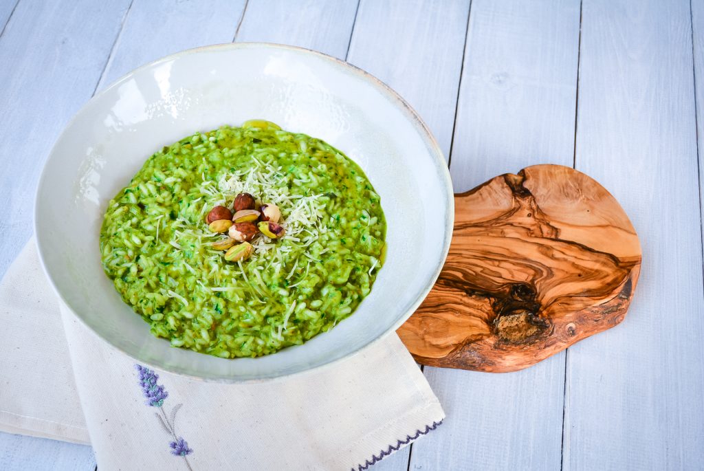 Risotto cu Pesto de leurdă și fistic