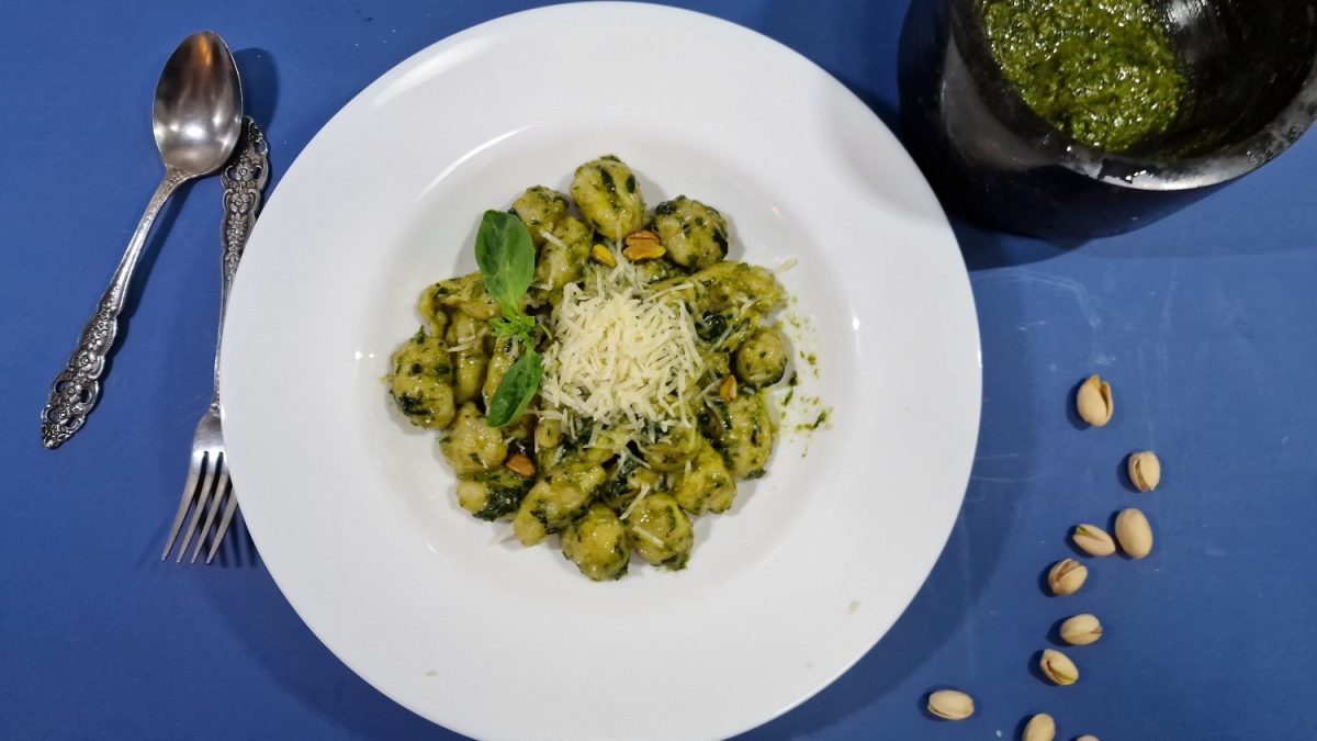 gnocchi cu Pesto verde