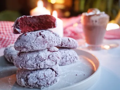 Secțiune biscuiți red velvet