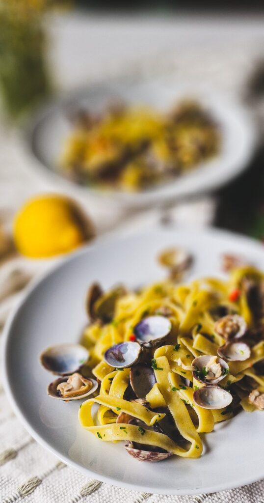 Tagliatelle con vongole