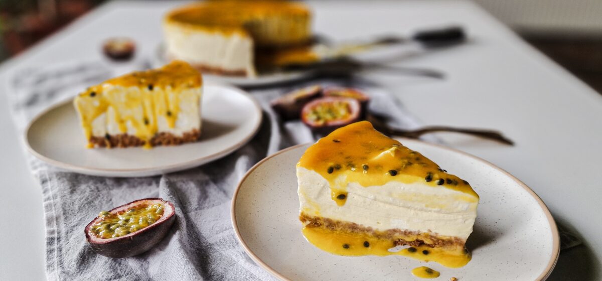 cheesecake cu fructul pasiunii