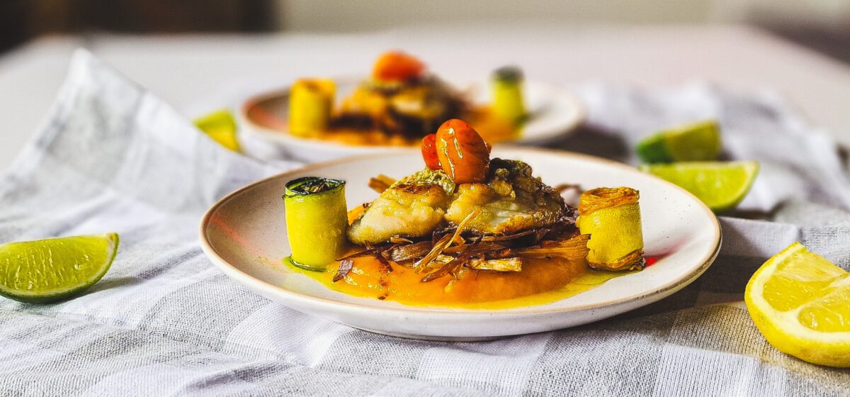 Doradă cu cremă de dovleac