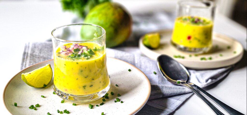 Gazpacho de mango