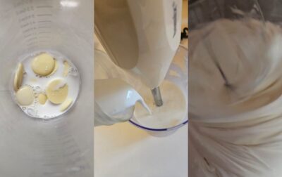 Preparare ganache spumat