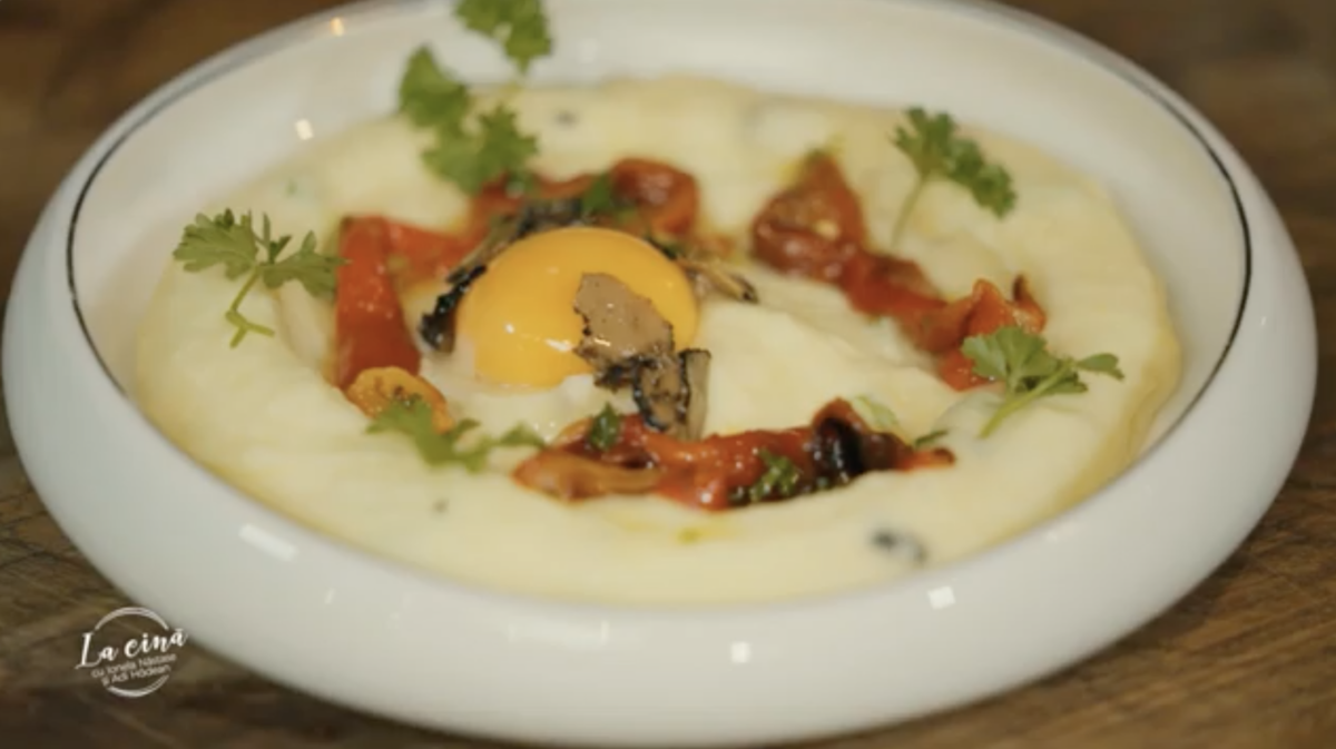 cartofi piure cu ardei copt