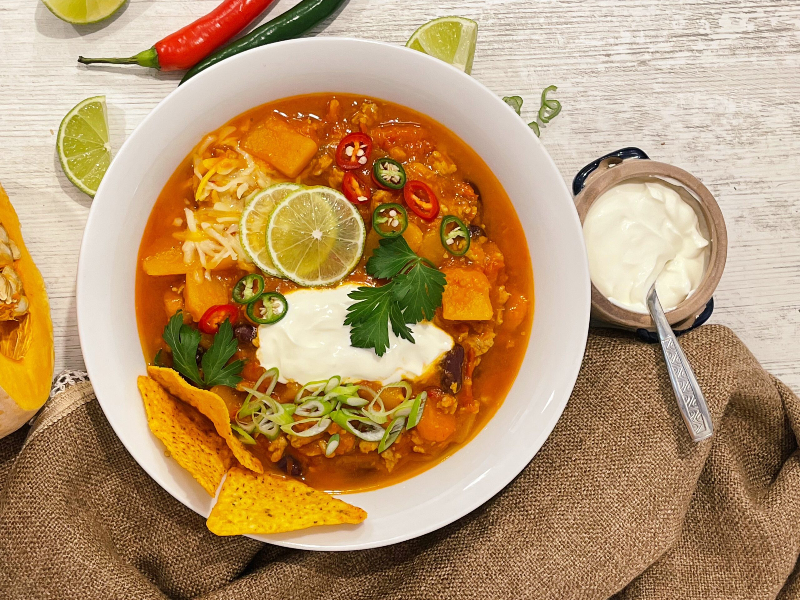 One – Pot Pumpkin Turkey Chili