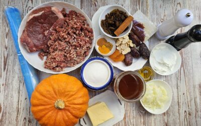 Ingrediente pastilla cu miel și dovleac confiat