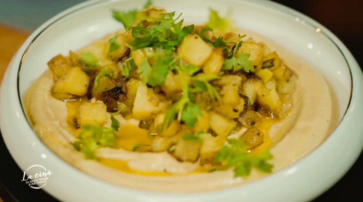 humus cu cartofi fripți