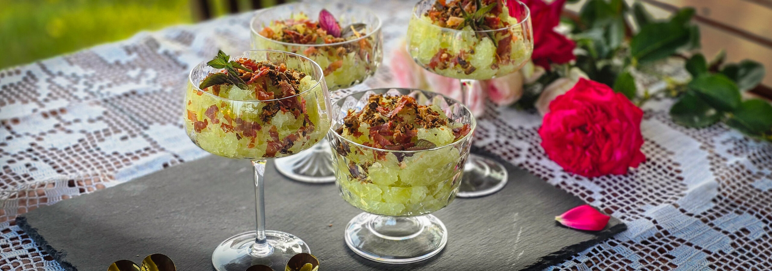 Granita de pepene galben cu un twist