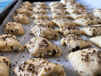 romburi sarate decor inainte de coacere