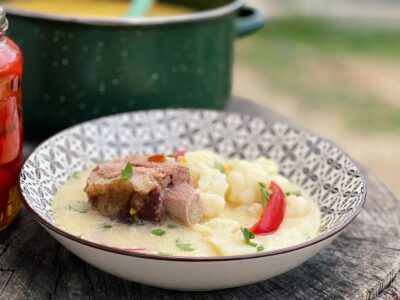 Ciorba de conopida side view