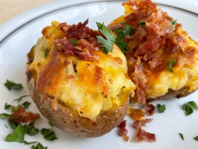 Close up Jacket Potatoes