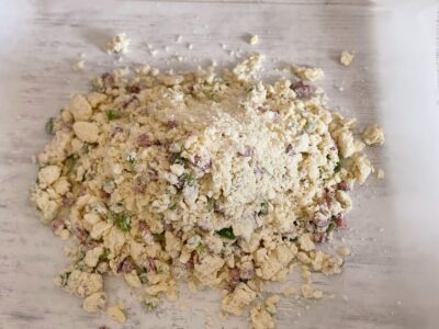 aluat scones inainte de formare