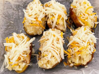 cartofi umpluti inainte de coacere