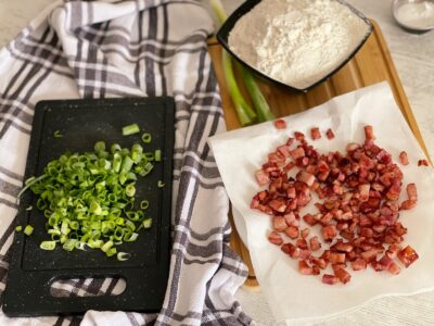 ceapa verde si sunca pentru scones