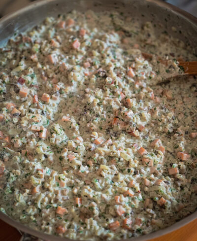 pregătire umplutură clătite