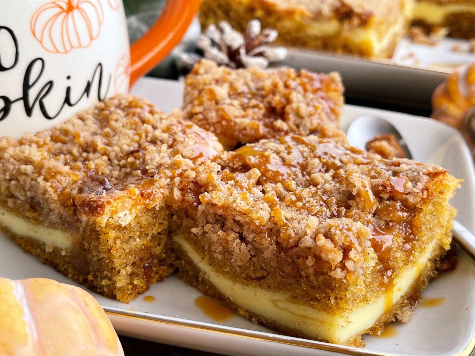 Coffee cake cu dovleac și cremă de brânză