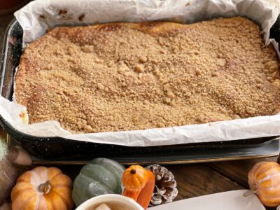 Coffee cake cu dovleac dupa coacere