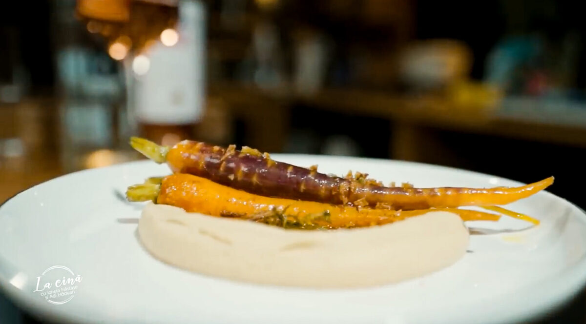 Hummus cu morcovi copți