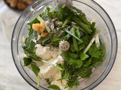 preparare spread cu spanac