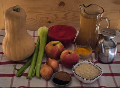 3.ingrediente supă de dovleac