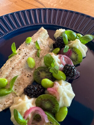 7. servire file de păstrăv