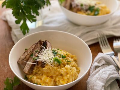 Orez cremos cu dovleac și carne de porc cover photo