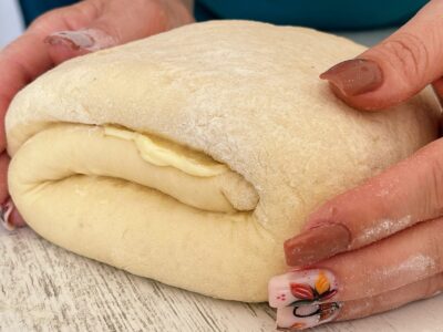 aluat cu unt , a doua dospire