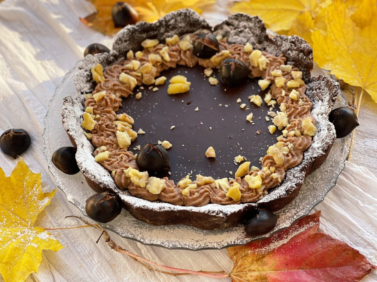 Tartă de ciocolată, cafea și cremă de castane cover