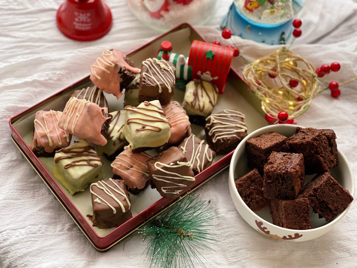 Cubulețe cu cremă de ciocolată și gem