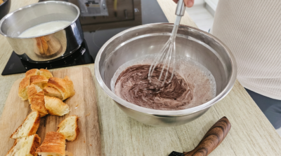 pregătire cremă de ciocolată 2