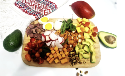 pregătire ingrediente pentru salată