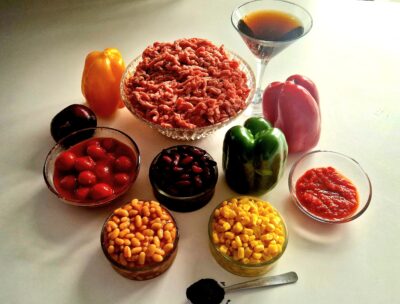 ingrediente chilli con carne