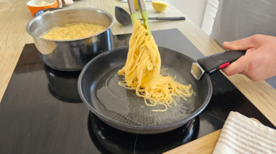 pregătire spaghetti cu lămâie
