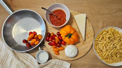 ingrediente paste cu buratta